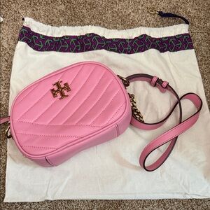Tory Burch Pink Chevron Crossbody Bag